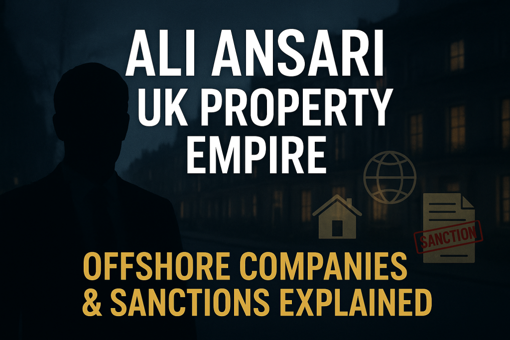 Ali Ansari’s London property portfolio traced through offshore company filings and land registry documents.