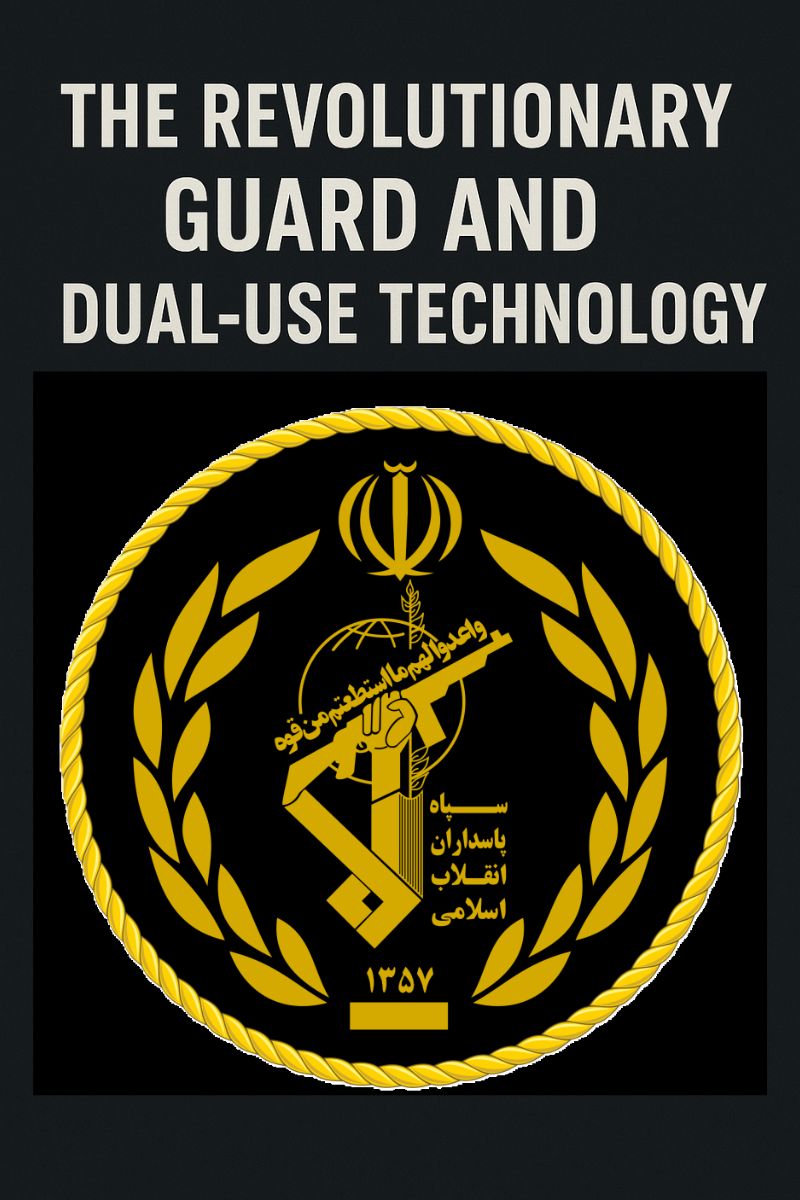 Graphic illustrating Iran’s covert supply-chain networks used to acquire banned missile components, with emphasis on front companies and transit hubs.