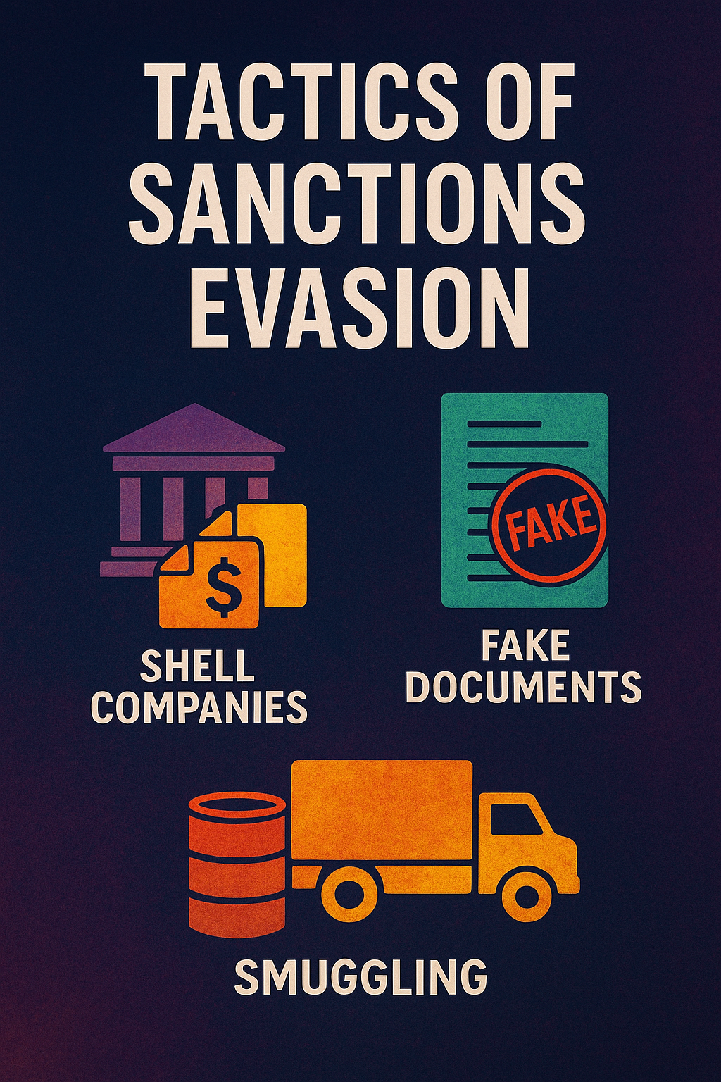 Iran sanctions evasion tactics in oil and petrochemical trade